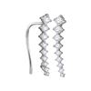 0.50 CTW Diamond Climber Earrings 10KT White Gold - REF-37W5K