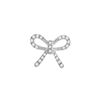 Image 1 : 0.11 CTW Diamond Knot Bow Pendant 10KT Yellow Gold - REF-9F7N