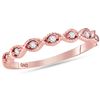 Image 1 : 0.10 CTW Diamond Stackable Ring 14KT Rose Gold - REF-22X4Y