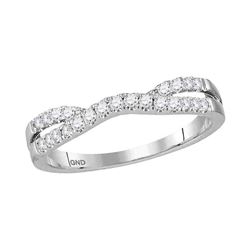 0.25 CTW Diamond Ring 14KT White Gold - REF-30K2W