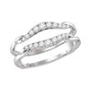 0.33 CTW Diamond Ring 14KT White Gold - REF-44X9Y