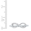 Image 2 : 0.05 CTW Diamond Infinity Ring 10KT White Gold - REF-13Y4X