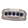 0.25 CTW Mens Black Color Diamond Ring 10KT White Gold - REF-30Y2X