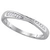 0.05 CTW Diamond Fashion Ring 14KT White Gold - REF-16N4F