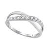 Image 1 : 0.11 CTW Diamond Ring 10KT White Gold - REF-11N2F