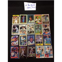 PAUL MOLITOR BASEBALL CARD LOT (H.O.F)