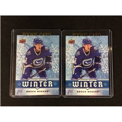 BROCK BOESER UPPER DECK  WINTER ROOKIE HOCKEY CARD LOT