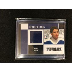 ALLEN BESTER GAME WORN JERSEY CARD