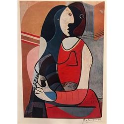 Seated Woman - Pablo Picasso Lithograph
