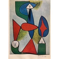 Seated Woman - Pablo Picasso Lithograph