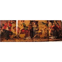 Crackers in Bed - Norman Rockwell Lithograph