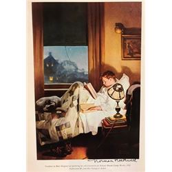 Looking Out to Sea - Norman Rockwell Lithograph