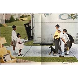 Moving In - Norman Rockwell Lithograph