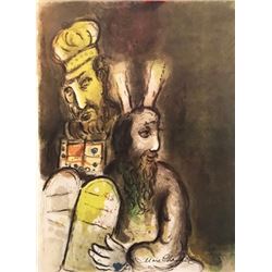 The Story Of Exodus - Marc Chagall Lithograph