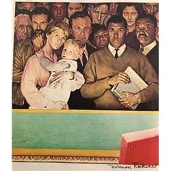 Marriage License - Norman Rockwell Lithograph