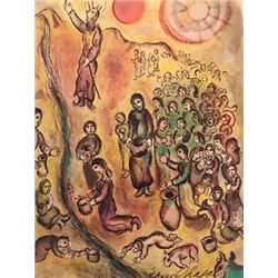 Moses and the Burning Bush - Marc Chagall Lithograph