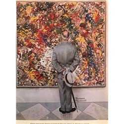 Observing - Norman Rockwell Lithograph