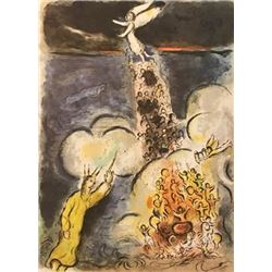 Cloudy Day - Marc Chagall Lithograph