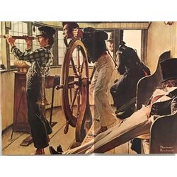 Look Out - Norman Rockwell Lithograph