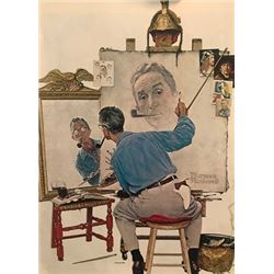 Self Portrait - Norman Rockwell Lithograph