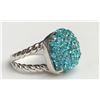 Image 1 : Classy Saphire Silver Ring(cts)