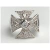 Image 1 : Stunning Diamond Cross Ring(cts)