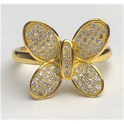 Elegant 18k Diamond Butterfly Ring(cts)