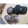 Image 3 : SPORTSCHIEF Hats - New Qty 2 Black/Brown Camo, Qty 5 Camo w/red/yellow/white stitching and 1 HOYT Ha