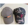 Image 1 : TRU GLO Hats - New Qty 4, Green w/Black /orange stitching; BADLANDS - New Camo w/red/stitching