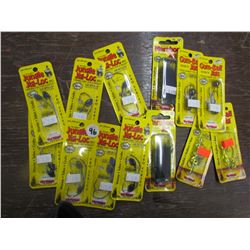 JUNGLE Jig-Loc Qty 7; Gumball II Jig Qty 2; Maribo Jig - Qty 2, Fireball Qty 1; Eyeball Jig - Qty 1