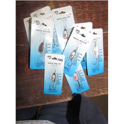 HOOKS, white/yellow Qty 9