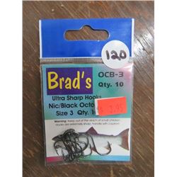 BRAD's Ultra Sharp Hooks, Various Sizes qty 61