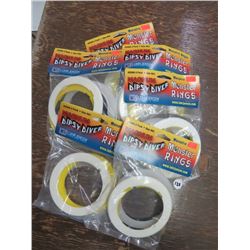 DIPSY Diver Monster rings, size 00s qty 6