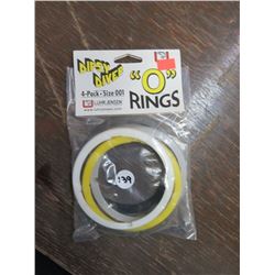 DIPSY Diver O rings, size 001s qty 10, 4 per pkg