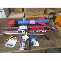 VARIETY Bog Pod RLD-3, Nockturnal lighted nochs, pickup stick, laser boresight, tree loo Shot gun si