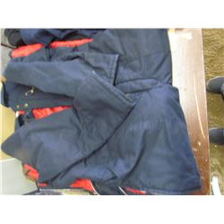 WORK KING lined coveralls, Large; 3 - size 34 sweat pants 1 XL Sweat pants; 3 - 34x30 Wrangler jeans