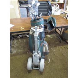 GOLF Bag & Clubs - Augusta Bag, Northwestern clubs