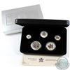 Image 1 : 2004 Canada Silver Maple Leaf Privy 5-Coin Set (Tax Exempt). Outer sleeve is lightly worn and coins 
