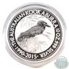 Image 1 : 2015 Australian 10oz .999 Fine Silver Kookaburra (Tax Exempt). Capsule is scuffed