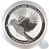 Image 1 : 2018 Australian 10oz .999 Fine Silver Kookaburra (Tax Exempt). Capsule is lightly scuffed