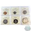 Image 2 : Lot of Canada 1-cent to $1 ICCS Certified Coins - 1970 1-cent MS-64 Red, 2006P 10-cent MS-64 NBU, 20