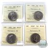 Image 1 : Lot of Canada 50-cent ICCS Certified Numismatic BU - 1997 MS-66, 1998 MS-67, 1999 MS-67 & 2006P MS-6
