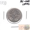 Image 1 : 1930 Canada 5-cent AU-UNC (Spots)