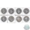 Image 2 : Lot of Canada Silver $1 - 1958 UNC+, 1959 BU, 1960 UNC+, 1961 UNC+, 1963 BU, 1964 BU, 1966 BU & 1967