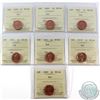 Image 1 : Lot of Canada 1-cent ICCS Certified MS-66 Red - 1999-2003, 2003P & 2005. 7pcs