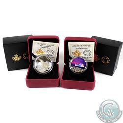 2017 Canada $10 Iceberg at Dawn & 2017 Canada $20 Glistening North - Polar Bear Fine Silver Coins (T