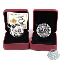 2014 Canada $10 FIFA World Cup and 2015 Canada $10 Canoe Across Canada: Wondrous West Fine Silver Co