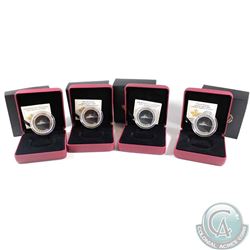 4x 2014 Canada 50-cent Lost Ships - RMS Empress of Ireland Silver Plated. 4pcs