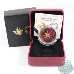 2015 $25 Christmas Ornament Fine Silver Coin (TAX Exempt)