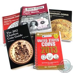 Lot of 2011-2015 Standard Catalogues of Coins & Paper Money. This lot includes the 2011 Charlton Sta